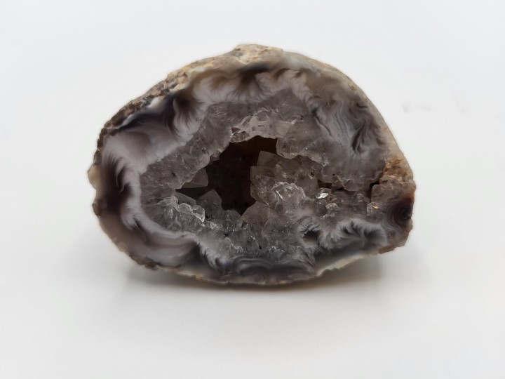 Achat-Geode mit Quarzkristallen