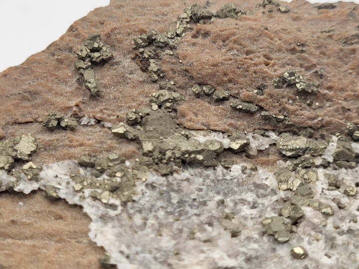 Detailaufnahme der Pyrit-Kristalle