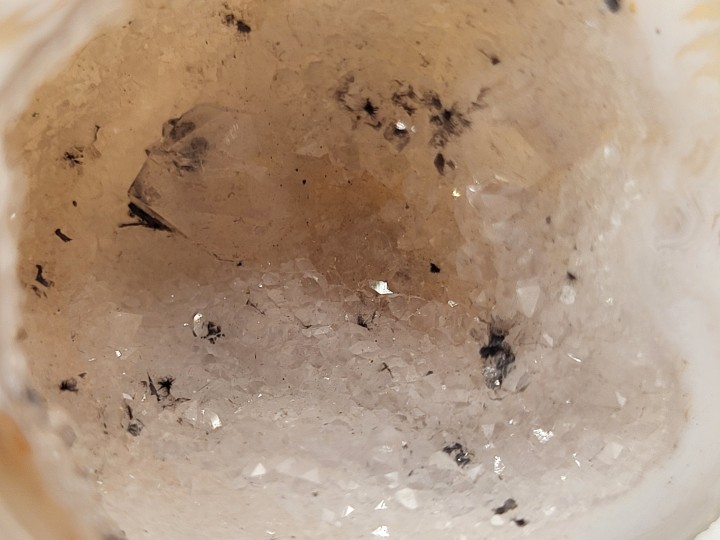 Detailansicht der Kristallauskleidung