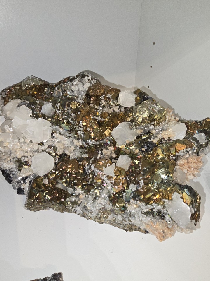 Pyrite and Calcite Mineral Specimen