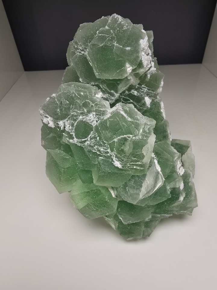 Green Fluorite Crystal Cluster