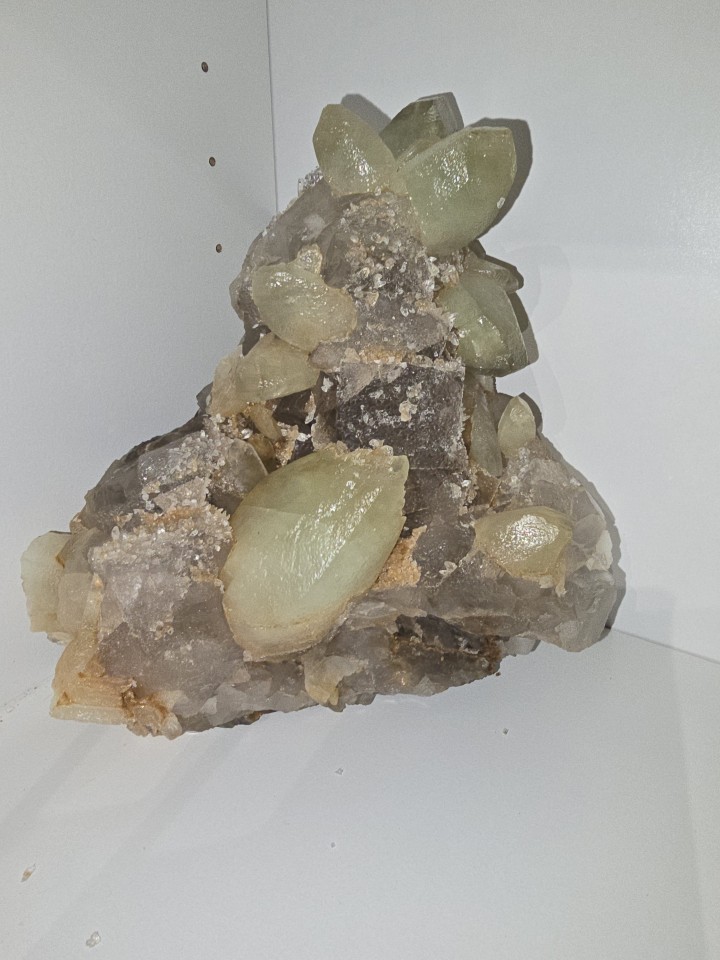 Calcite crystals on matrix